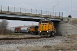 UP 2184 drags a freight on the trra.